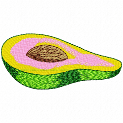 Avocado Embroidery Design 3 Avocado Embroidery Design 3